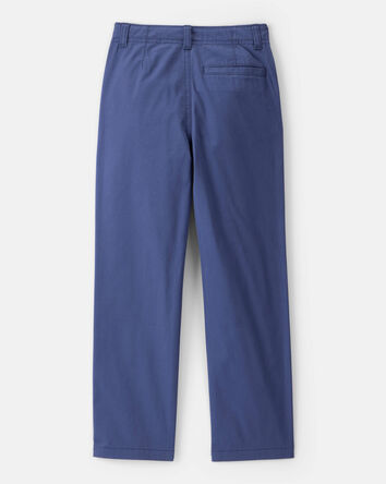Boys Flat Front Fashion Pants - Blue, 