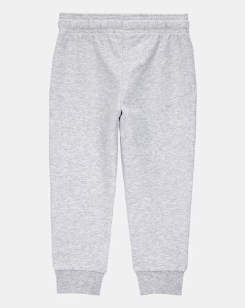 Baby Boy Pull-On Drawstring Joggers - Grey, 