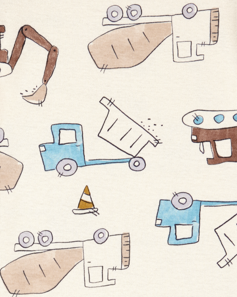 Baby Boy 3-Piece Construction Little Character Set&reg; - White/Tan/Grey, image 4 of 5 slides