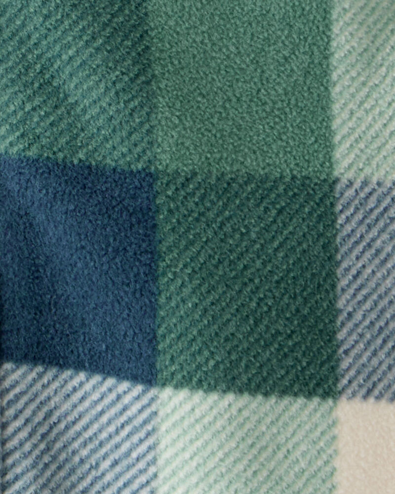 Baby Boy Plaid Print Long-Sleeve Jumpsuit - Plaid, image 2 of 3 slides