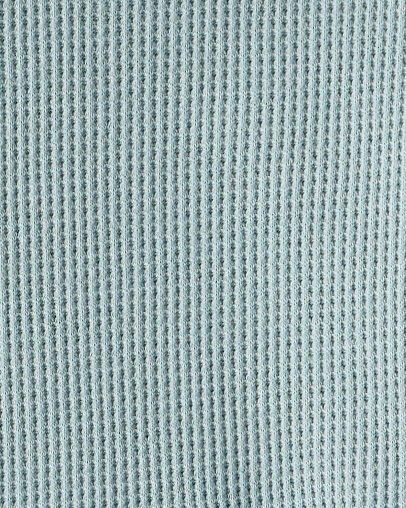 Baby Boy Waffle Knit Long-Sleeve Tee & Pant Set - Green, image 3 of 4 slides