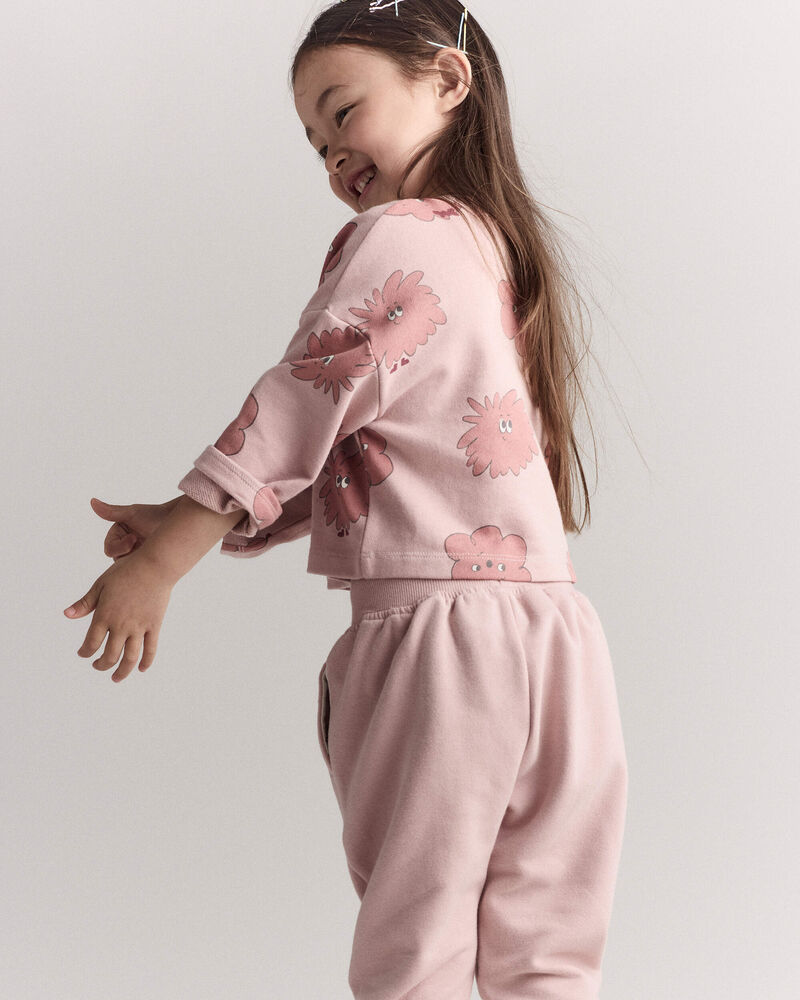 Toddler Girl Squish Long-Sleeve Pullover - Light Pink, image 6 of 7 slides