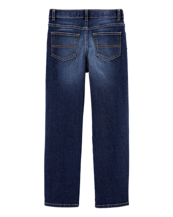 Kid Slim Classic Fit True Blue Wash Jeans, 
