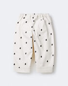 Toddler Girl Polka Dot Cuffed Barrel Pant - Ivory, image 6 of 7 slides