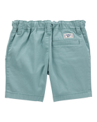 Baby Flat-Front Shorts - Teal, image 2 of 4 slides