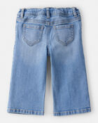 Baby Girl Denim Wide-Leg Jeans - Blue, image 2 of 5 slides