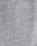 Baby Boy PurelySoft Long-Sleeve 2-Way Zip 1-Piece Pajamas - Grey, image 4 of 6 slides