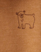 Baby Boy DayDream Fleece Bear Print Long-Sleeve Tee & Pant Set - Brown, image 4 of 6 slides