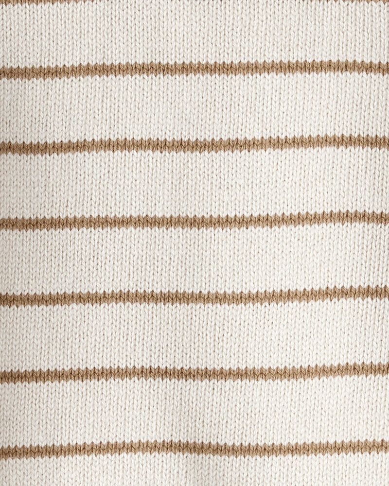 Baby Boy 2-Piece Long-Sleeve Tee & Pant Set - Ivory/Brown, image 3 of 6 slides