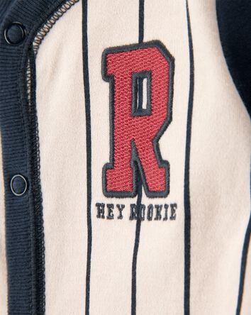 Baby Boy Baseball Rookie Snap Cotton Sleep & Play Pajamas, 