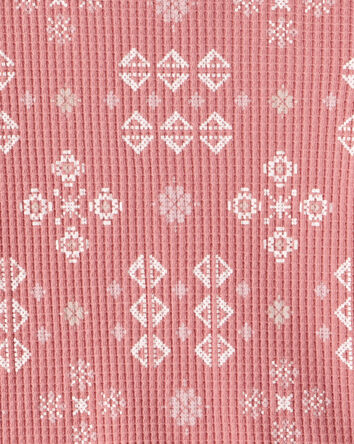 Girls Printed Long-Sleeve Graphic Tee - Pink, 