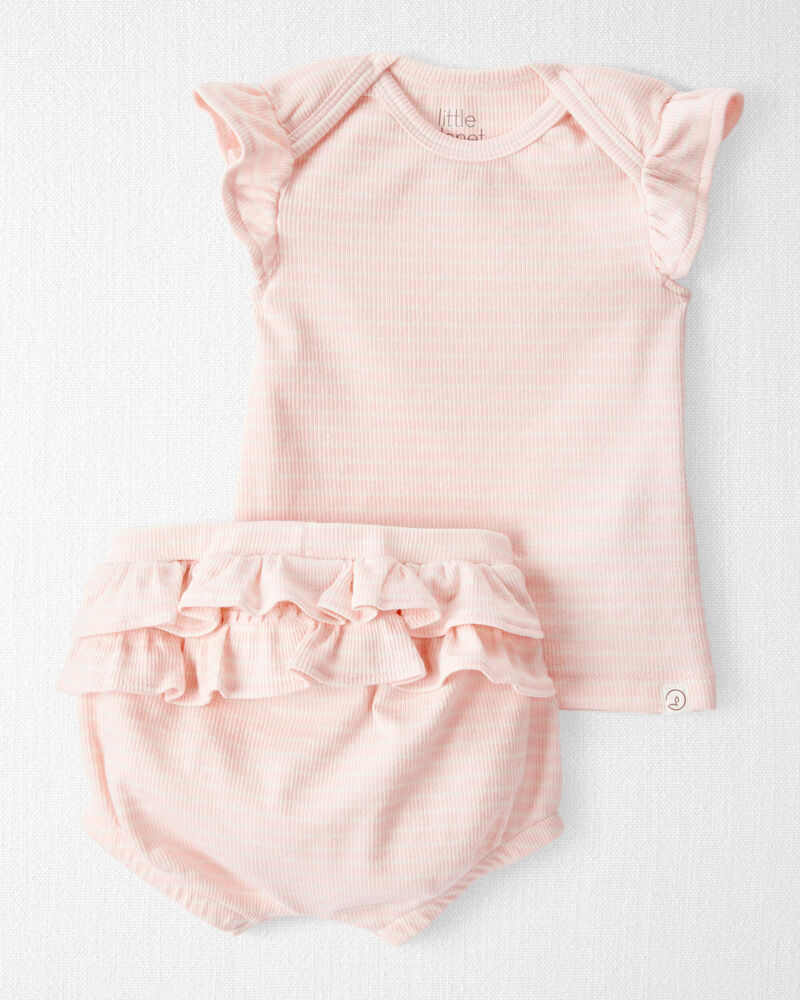 Baby 2-Piece Organic Cotton Rib Set, image 1 of 5 slides