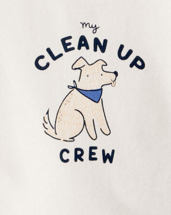 Baby Cotton Long-Sleeve Graphic Bodysuit - Ivory, 