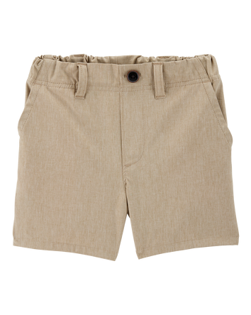 Toddler 2-Pack Active Pull-On Uniform Shorts - Khaki, 