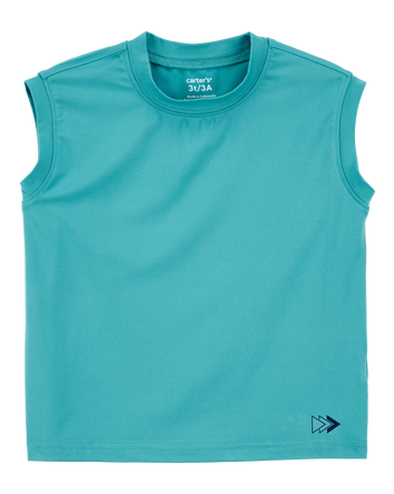 Toddler Active Muscle Tank - Teal, 