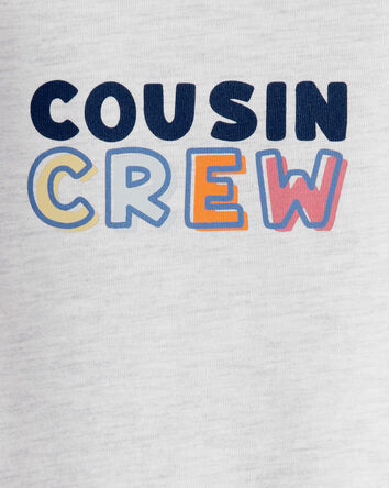 Baby Cousin Crew Long-Sleeve Graphic Bodysuit - Grey, 