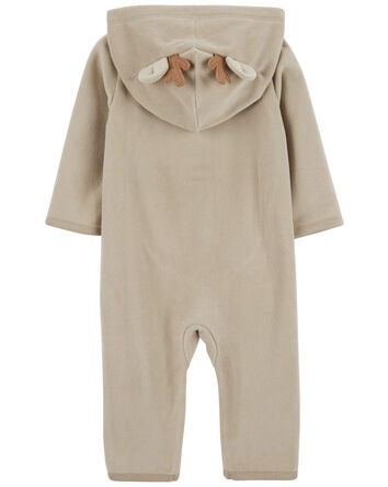 Baby Reindeer Jumpsuit - Brown, 