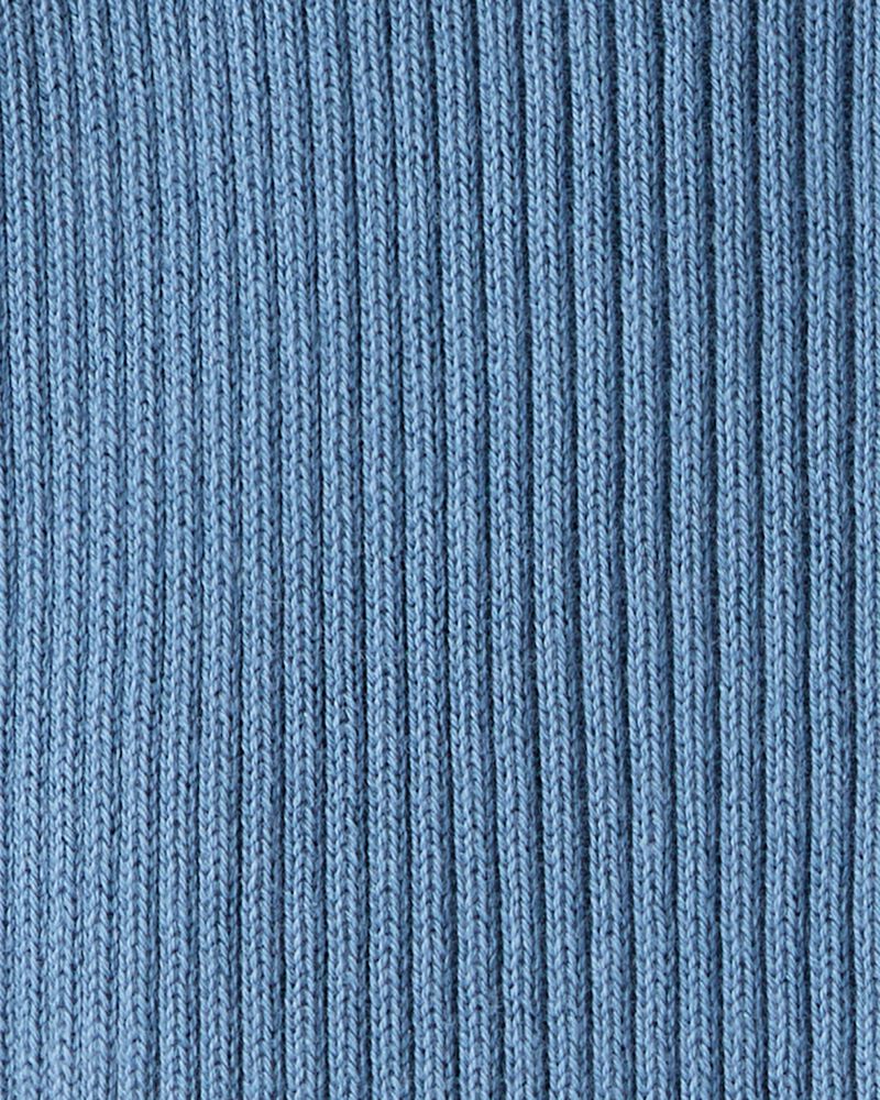 Baby Organic Cotton Ribbed Sweater Knit Jumpsuit, image 3 of 4 slides