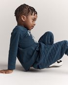 Toddler No-Seam Jogger Pant - Deep Teal, image 4 of 8 slides