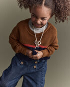 Toddler Girl Urban Wide Leg Denim Pant - Blue, image 6 of 8 slides