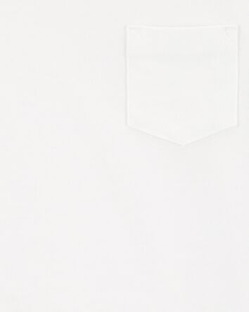 Toddler Boy Pocket Tank - White, 