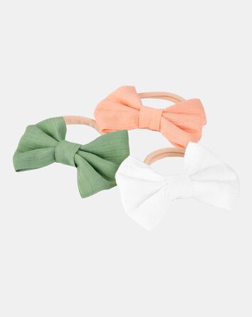 Baby Girl 3-Pack Headwraps - Multi, 