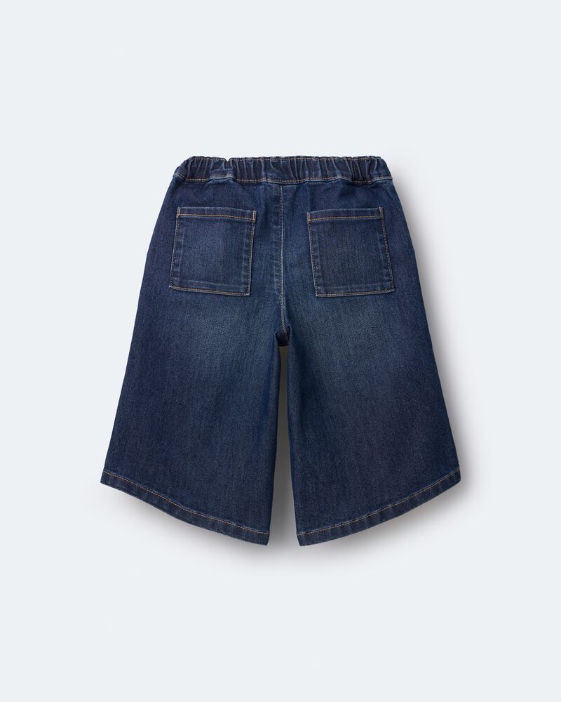 Toddler Girl Wide-Leg Pants in Denim - Blue, image 6 of 7 slides