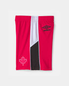 Kids 2-Piece Umbro Canada Soccer Jersey & Short Set - Red/White/Black, image 7 of 14 slides