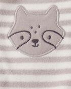 Baby Boy Fox Striped Loose Fit Long-Sleeve Sleep & Play Pajamas - Brown, image 4 of 5 slides