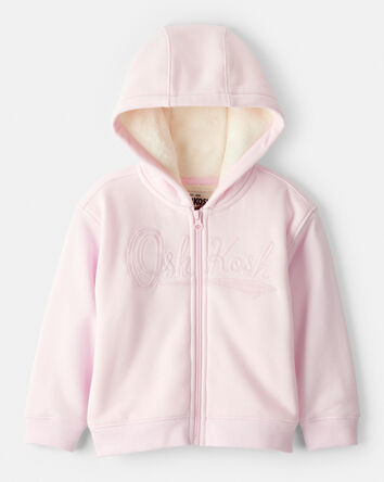 Toddler Girl Hooded Zip-Up Jacket - Pink, 