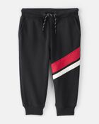 Baby Boy Fleece Joggers - Black, image 1 of 4 slides