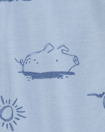 Baby Dog 3-Piece Cardigan Set - Blue/White, 