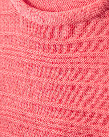 Girls Long-Sleeve Sweater - Coral, 
