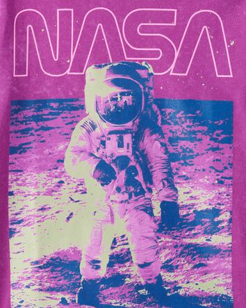 Kid NASA Space Short-Sleeve Graphic Tee - Purple, 