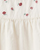 Toddler Girl Organic Cotton Floral Print Long-Sleeve Top, image 3 of 4 slides