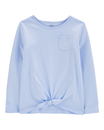 Kid Tie-Front Jersey Tee, 