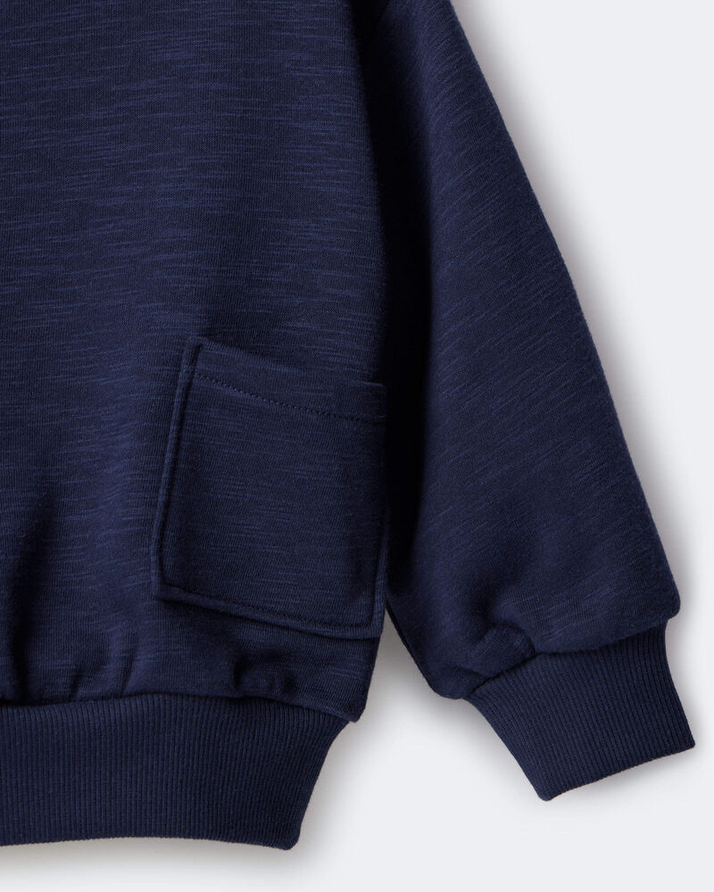 Toddler Otter Sweatshirt&trade; with Pockets- Navy, image 6 of 6 slides