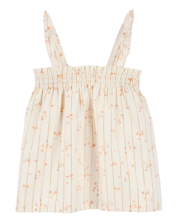 Baby Floral Smocked Tank - Ivory, 