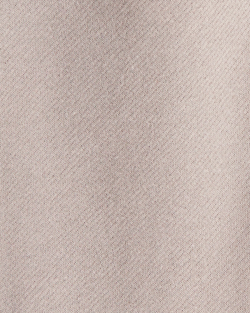 Baby Girl 2-Piece DayDream Fleece Quarter-Zip Pullover Sweatshirt & Joggers Set - Brown, image 6 of 6 slides