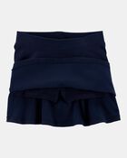 Toddler 2-Pack Ponte Knit Uniform Skirts - Navy, image 3 of 6 slides