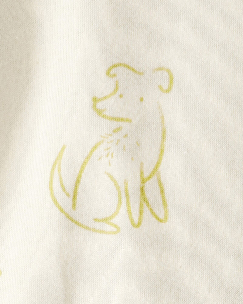 Baby Boy 3-Piece Dog Hoodie, Pants & Bodysuit Set - Grey/Ivory, image 8 of 8 slides