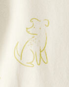 Baby Boy 3-Piece Dog Hoodie, Pants & Bodysuit Set - Grey/Ivory, image 8 of 8 slides