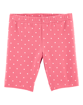 Kid Polka Dot Bike Shorts, 