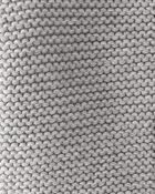 Baby Organic Cotton Signature Stitch Cardigan - Grey, image 2 of 5 slides