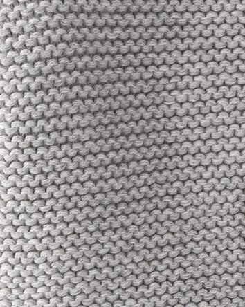 Baby Organic Cotton Signature Stitch Cardigan - Grey, 