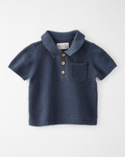 Baby Organic Cotton Sweater Knit Polo, image 1 of 3 slides