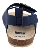 Baby Buckle Faux Cork Sandals  - Navy, image 3 of 6 slides