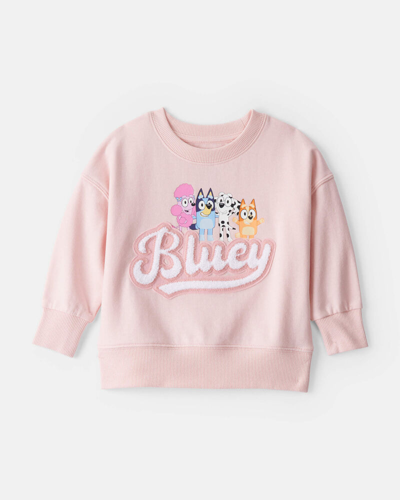 Baby Girl 2-Piece Bluey French Terry Pullover & Joggers Set - Pink
, image 2 of 7 slides