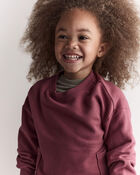 Toddler Otter Sweatshirt&trade; with Pockets - Burgundy, image 5 of 6 slides