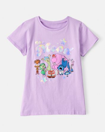 Girls InsideOut Short-Sleeve Graphic Tee - Purple, 